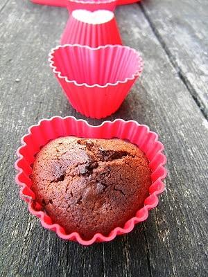Czekoladowe bezglutenowe odchudzone muffinki