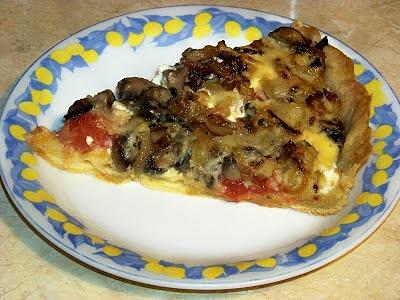 Tarta z pieczarkami