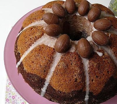 Babka marmurkowa cytrynowo-czekoladowa