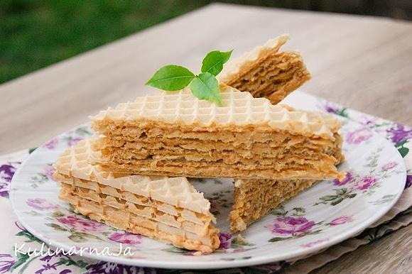 Piszinger - wafle przełożone kremem kajmakowym, szybki deser
