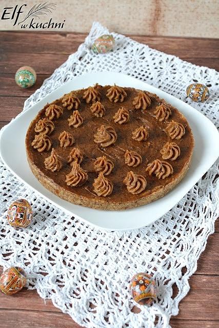 Raw mazurek kajmakowy