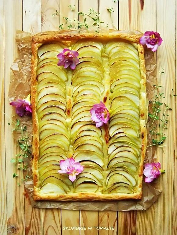 Tarte fine aux pommes Cieniutka tarta z jabłkami