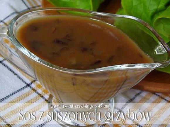 Sos z suszonych grzybów