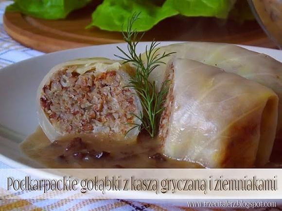 Podkarpackie gołąbki z kaszą gryczaną i ziemniakami