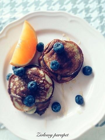 Bananowe pancakes fit