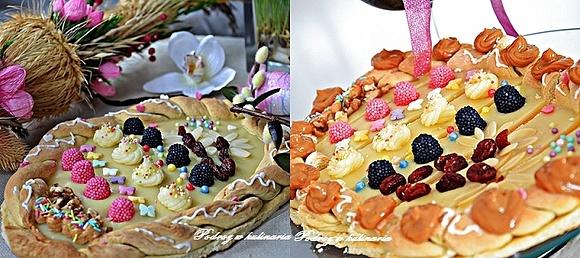 Mazurek kajmakowy z bakaliami