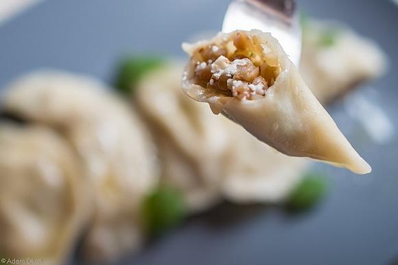 Pierogi z kaszą i twarogiem