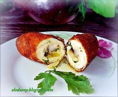 Kotlet de Volaille z pietruszką i pieczarkami