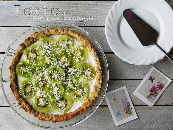 Fit tarta owsiano-kokosowa z kiwi