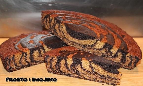 Przepis na ciasto zebra na diecie paleo