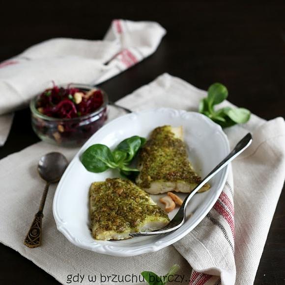 Ryba zapiekana z pesto