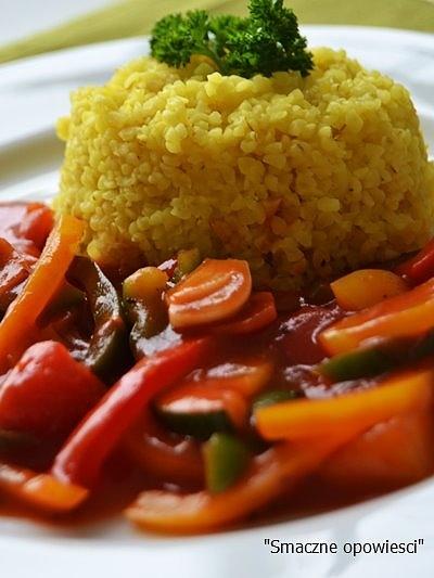 Kasza bulgur z warzywami
