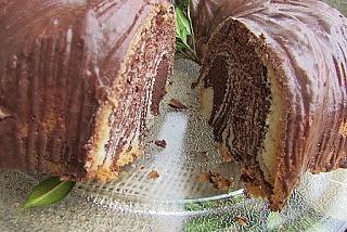 Babka z białek zebra