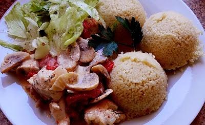 Leczo drobiowe z kuskusem