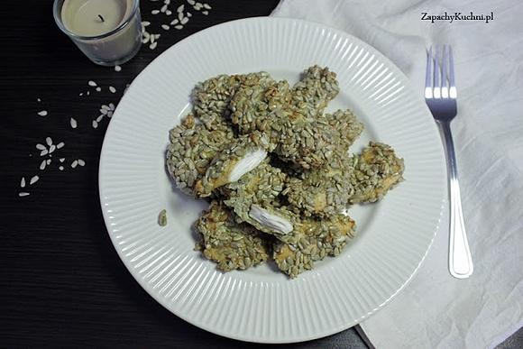 Nuggetsy z kurczaka w słoneczniku pieczone w piekarniku