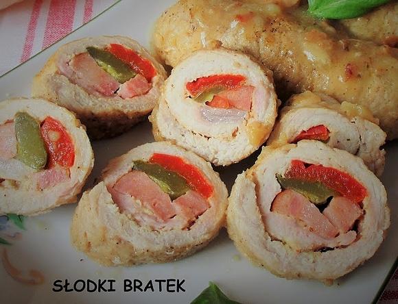 Kolorowe roladki schabowe