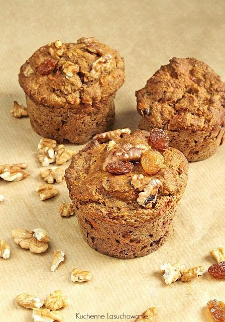 Pełnoziarniste muffinki marchewkowe