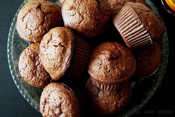 Muffinki czekoladowe z orzechami