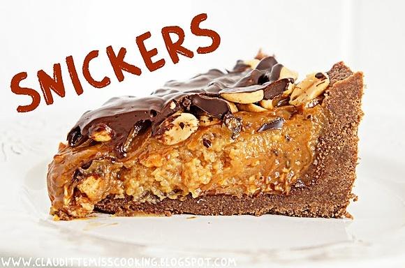 Tarta snickers bez pieczenia