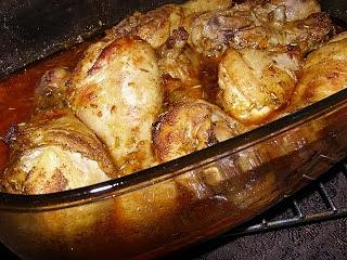 Pomarańczowe pałki kurczaka z piekarnika