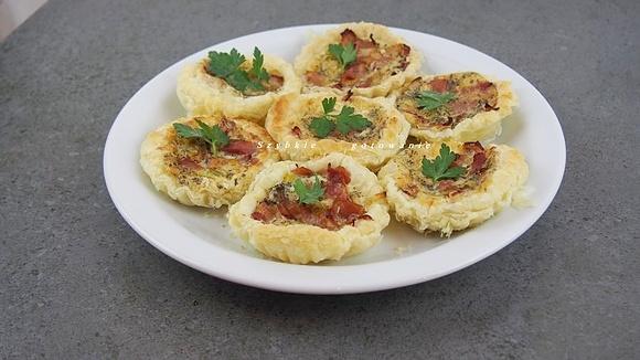Quiche z porem i szynką