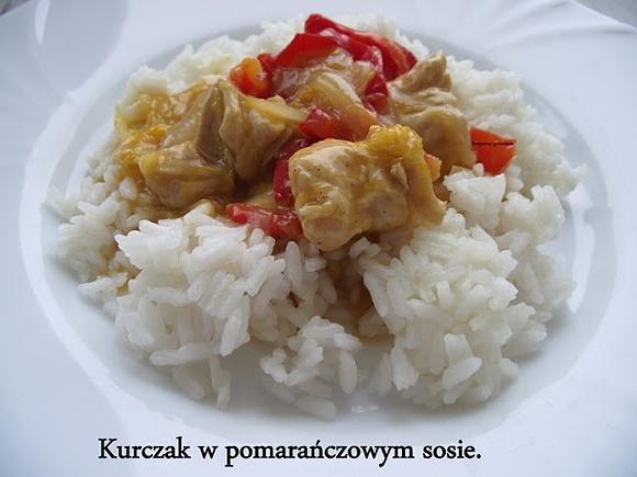 Kurczak w pomarańczowym sosie