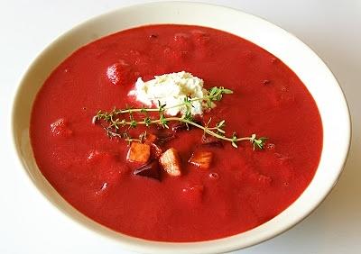 Zupa z buraków i jabłek