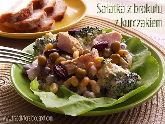 Sałatka z brokułu i kurczaka