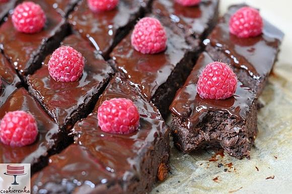 Brownie z białej fasoli wegańskie bezglutenowe