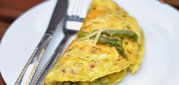 Omlet ze szparagami