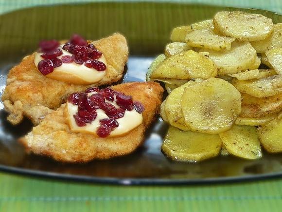 Filet z oscypkiem i żurawiną