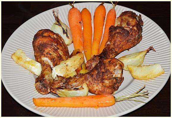 Pieczone podudzia z kurczaka