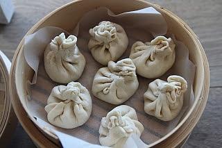 Pierożki na parze z farszem rybnym