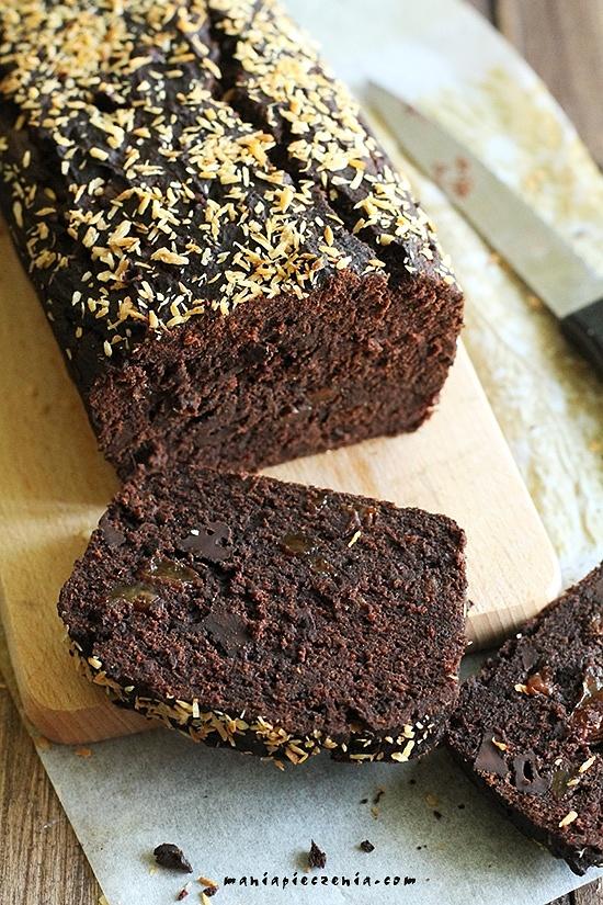Ciasto czekoladowo-bananowe wegańskie bez glutenu i cukru