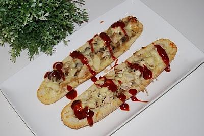 Zapiekanki z pieczonym kurczakiem
