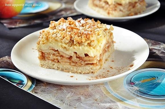 Szarlotka z budyniem bez glutenu
