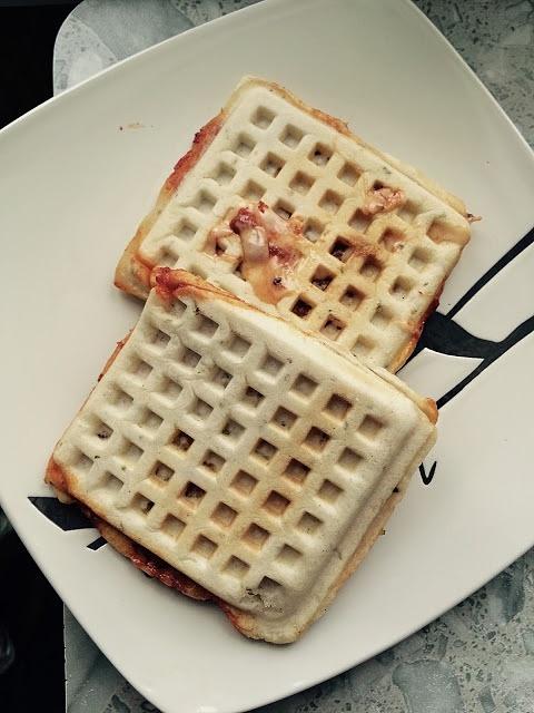 Waffle pizza gofry a'la pizza