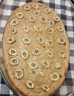 Pieczona owsianka z bananem i cynamonem