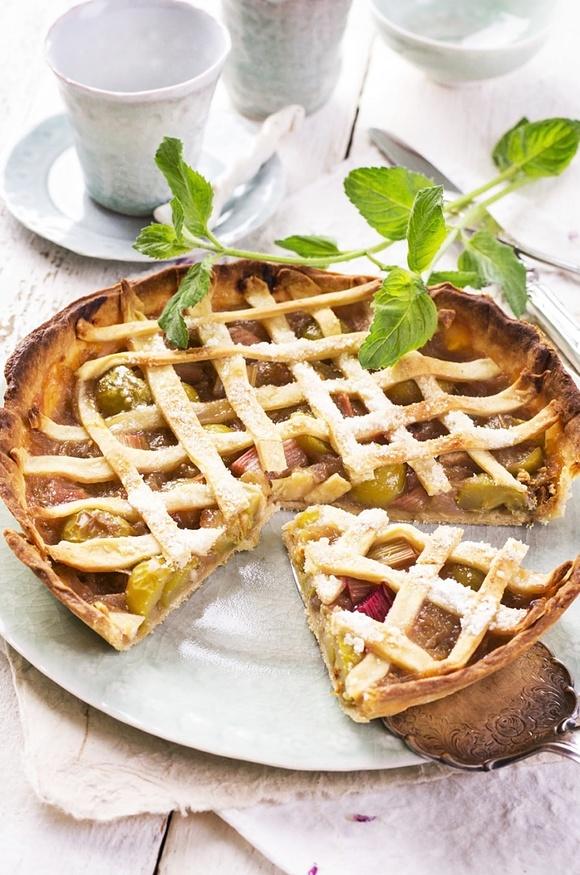 Tarta z rabarbarem