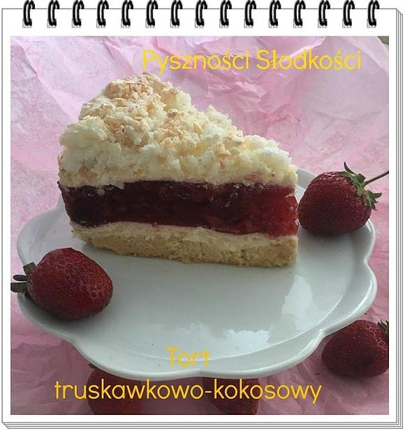 Tort truskawkowo kokosowy