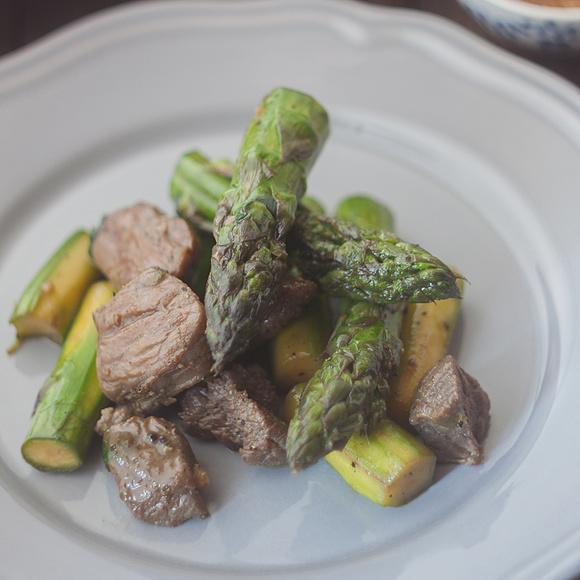 Stir-fry ze szparagami