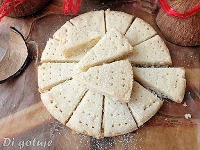 Wegańskie shortbread szkockie ciasteczka na oleju kokosowym