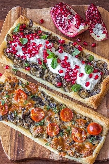 Tarta z pieczonym bakłażanem