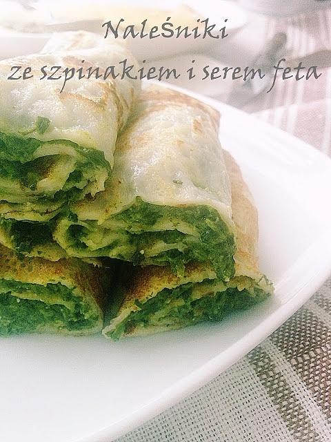 Naleśniki ze szpinakiem i serem feta