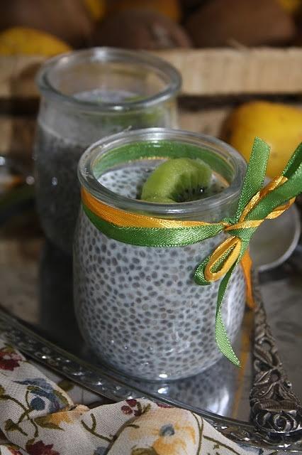 Koktajl kiwi i gruszka z chia