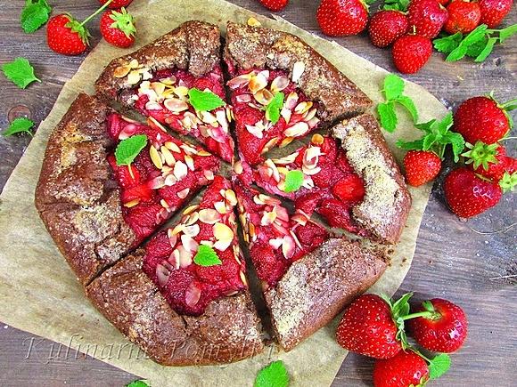 Kakaowe galette z truskawkami