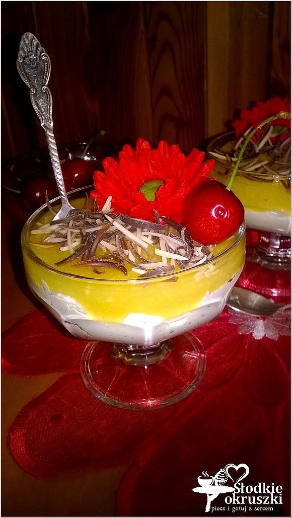 Brzoskwiniowy deser z mascarpone