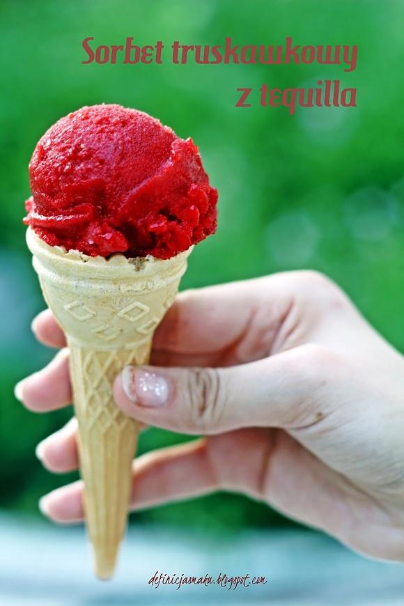 Sorbet truskawkowy z tequilą