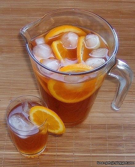 Ice tea z pomarańczą