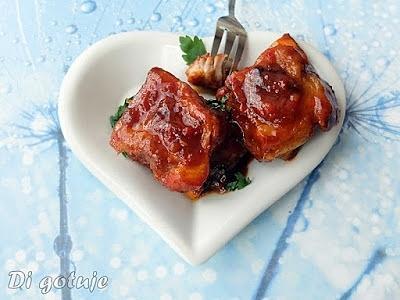 Szybkie żeberka w miodzie i salsa mexicana